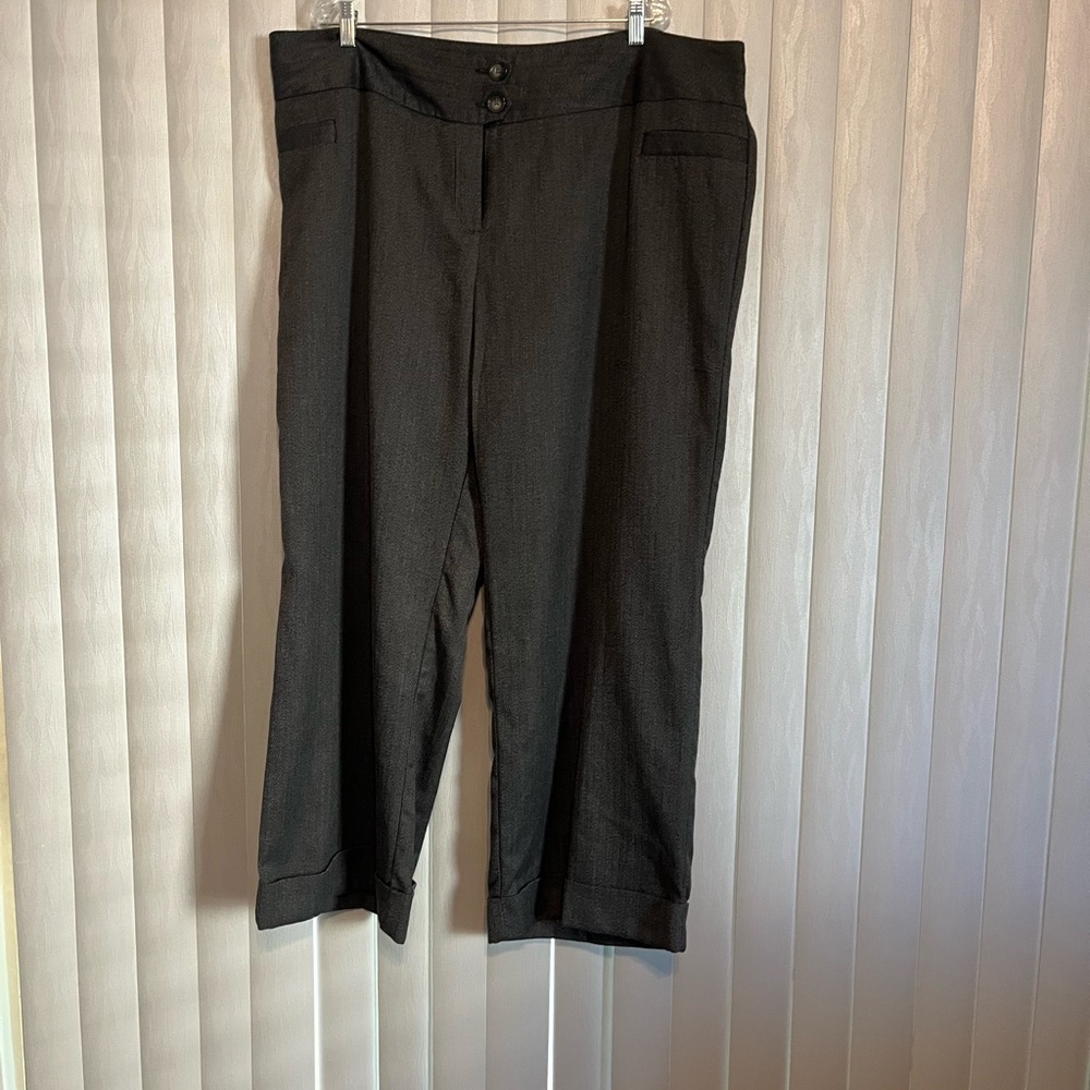 Plus size gray slacks